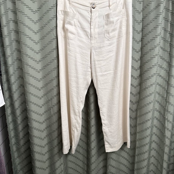 Anthropologie Maeve The Colette Cropped Wide-Leg Pants size 32 - Picture 4 of 9